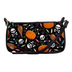 Halloween Pattern 3 Shoulder Clutch Bag by designsbymallika