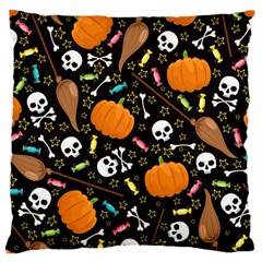 Halloween Pattern 3 Large Cushion Case (one Side) by designsbymallika