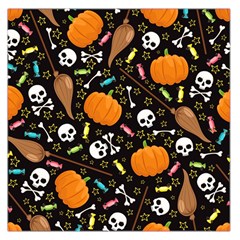 Halloween Pattern 3 Square Satin Scarf (36  X 36 ) by designsbymallika