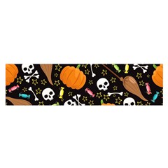 Halloween Pattern 3 Oblong Satin Scarf (16  X 60 ) by designsbymallika