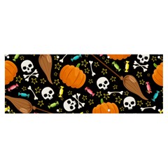 Halloween Pattern 3 Banner And Sign 8  X 3 