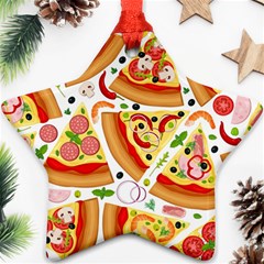 Pizza Love Ornament (star) by designsbymallika