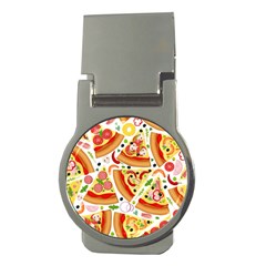 Pizza Love Money Clips (round)  by designsbymallika