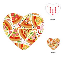 Pizza Love Playing Cards Single Design (heart) by designsbymallika