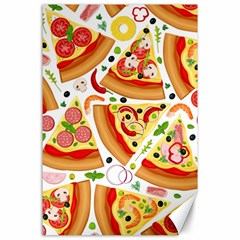 Pizza Love Canvas 24  X 36  by designsbymallika