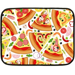 Pizza Love Fleece Blanket (mini) by designsbymallika