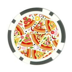 Pizza Love Poker Chip Card Guard (10 Pack) by designsbymallika