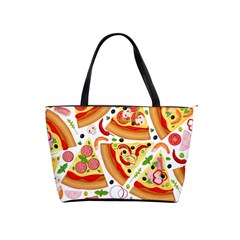 Pizza Love Classic Shoulder Handbag by designsbymallika