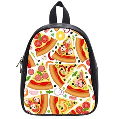 Pizza Love School Bag (small) by designsbymallika