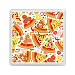 Pizza Love Memory Card Reader (square) by designsbymallika