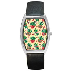 Cactus Love 5 Barrel Style Metal Watch by designsbymallika