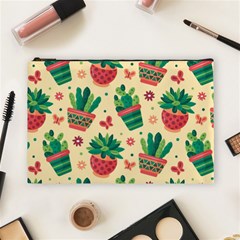 Cactus Love 5 Cosmetic Bag (large) by designsbymallika