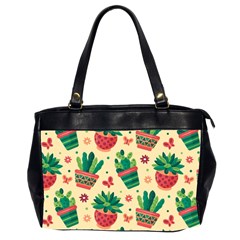 Cactus Love 5 Oversize Office Handbag (2 Sides) by designsbymallika