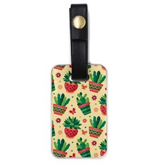 Cactus Love 5 Luggage Tag (one Side) by designsbymallika