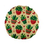 Cactus Love 5 Standard 15  Premium Round Cushions Front