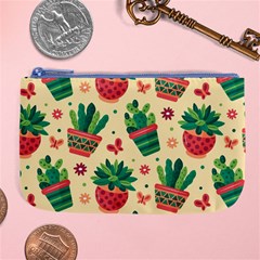 Cactus Love 5 Large Coin Purse by designsbymallika