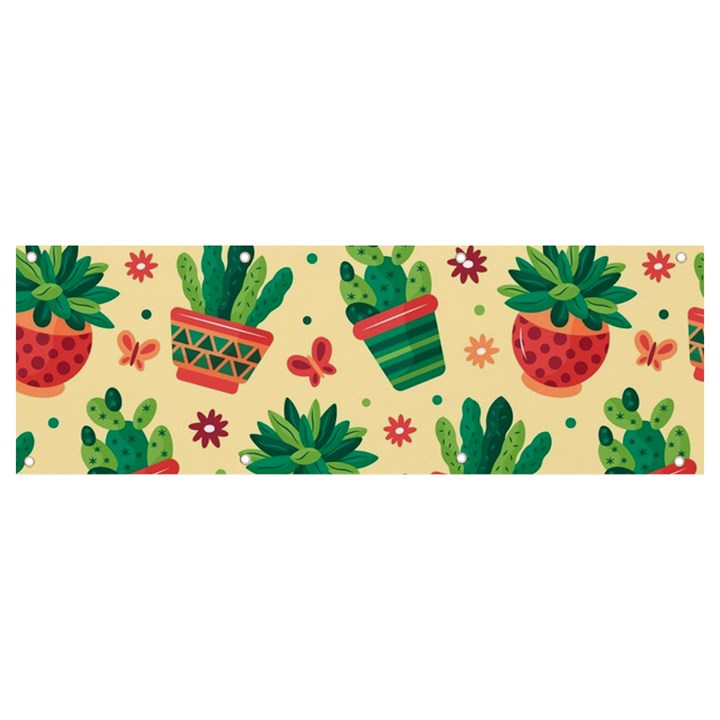 Cactus Love 5 Banner and Sign 9  x 3 