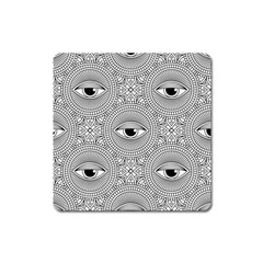 Eye Pattern Square Magnet by designsbymallika