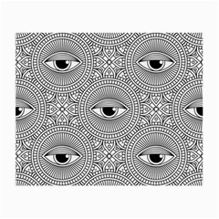 Eye Pattern Small Glasses Cloth (2 Sides) by designsbymallika