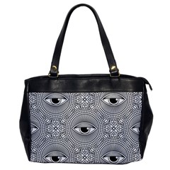 Eye Pattern Oversize Office Handbag by designsbymallika