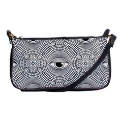 Eye Pattern Shoulder Clutch Bag by designsbymallika