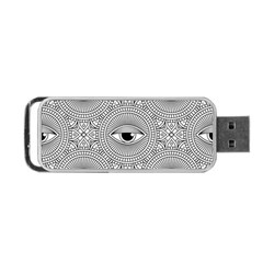 Eye Pattern Portable Usb Flash (one Side) by designsbymallika