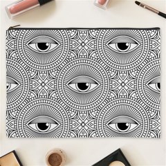 Eye Pattern Cosmetic Bag (xxxl) by designsbymallika