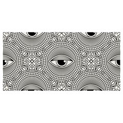 Eye Pattern Banner And Sign 4  X 2  by designsbymallika