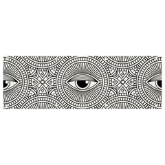 Eye Pattern Banner And Sign 9  X 3  by designsbymallika