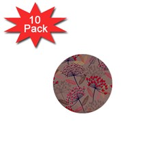 Cherry Love 1  Mini Buttons (10 Pack)  by designsbymallika