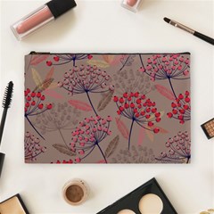 Cherry Love Cosmetic Bag (large) by designsbymallika