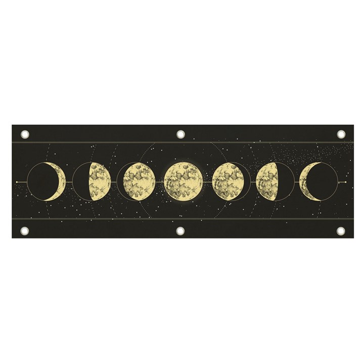 Moon Banner and Sign 6  x 2 