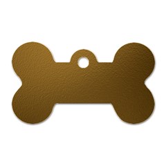 Gold Dog Tag Bone (one Side) by nate14shop