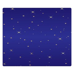 Gold-blue Double Sided Flano Blanket (small)  by nate14shop