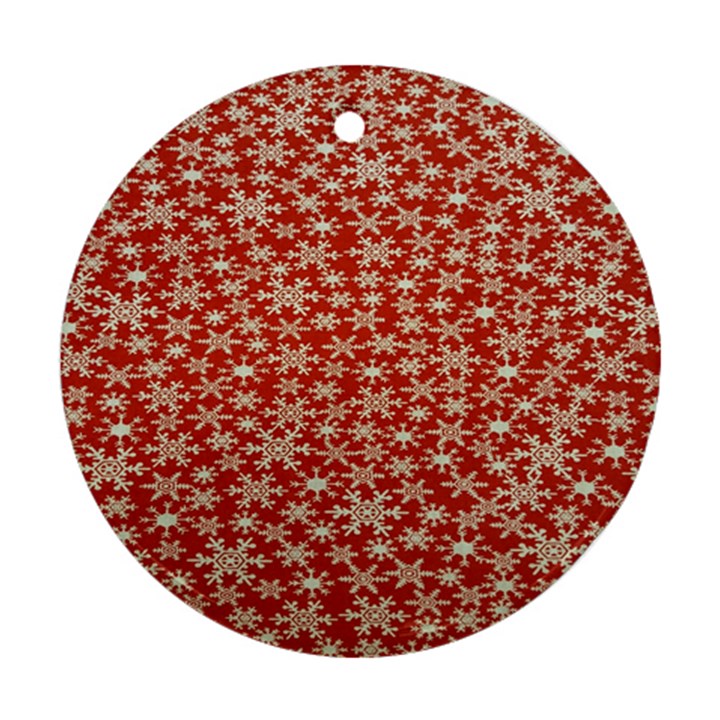 Holiday Round Ornament (Two Sides)