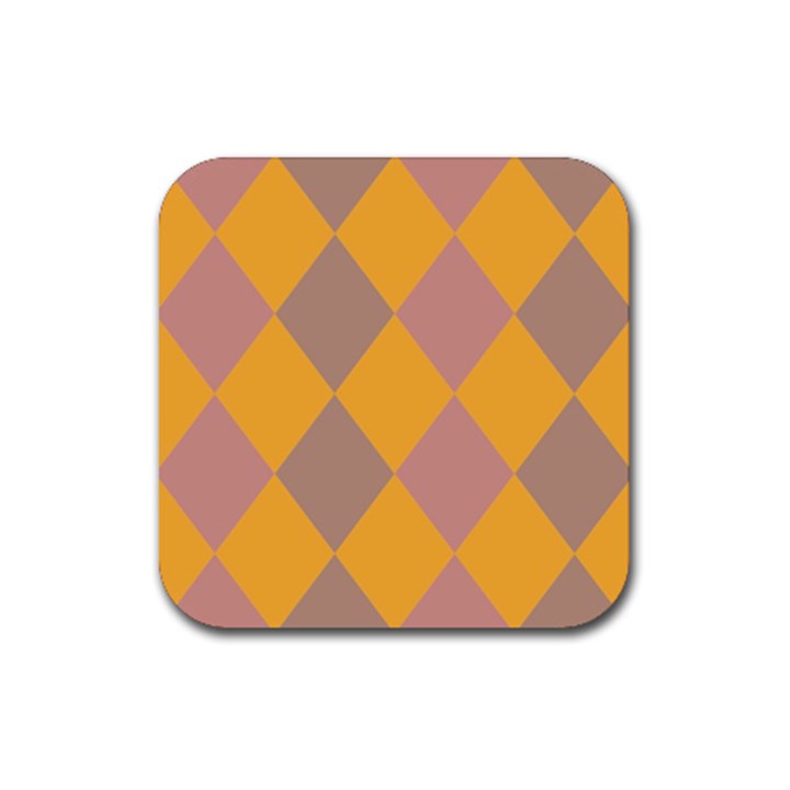 Pattern Box Rubber Coaster (Square)