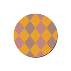 Pattern Box Rubber Coaster (round) by nate14shop