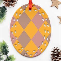 Pattern Box Ornament (oval Filigree) by nate14shop