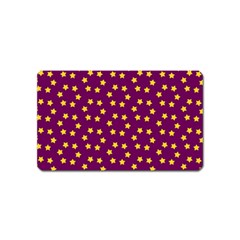 Stars,yellow Purple Magnet (name Card) by nate14shop