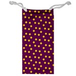 Stars,yellow Purple Jewelry Bag Front