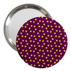 Stars,yellow Purple 3  Handbag Mirrors by nate14shop