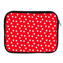 Stars-white Red Apple Ipad 2/3/4 Zipper Cases by nate14shop