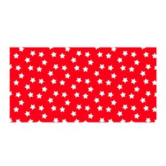 Stars-white Red Satin Wrap 35  X 70  by nate14shop