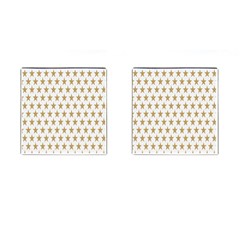 Gold Stars Cufflinks (square) by nate14shop