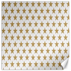 Gold Stars Canvas 12  X 12  by nate14shop