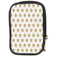 Gold Stars Compact Camera Leather Case by nate14shop