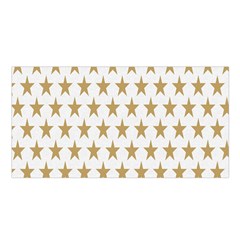 Gold Stars Satin Shawl 45  X 80  by nate14shop