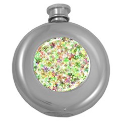 Background-christmas-star-advent- Round Hip Flask (5 Oz) by Jancukart