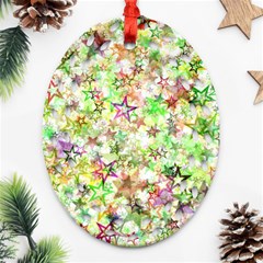 Background-christmas-star-advent- Ornament (oval Filigree)