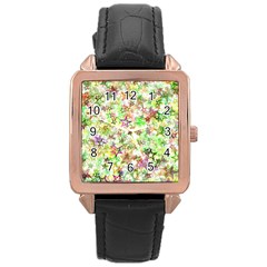 Background-christmas-star-advent- Rose Gold Leather Watch 